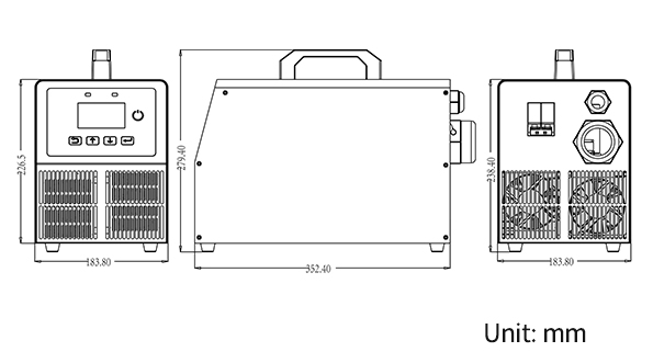 On Board Battery charger Size